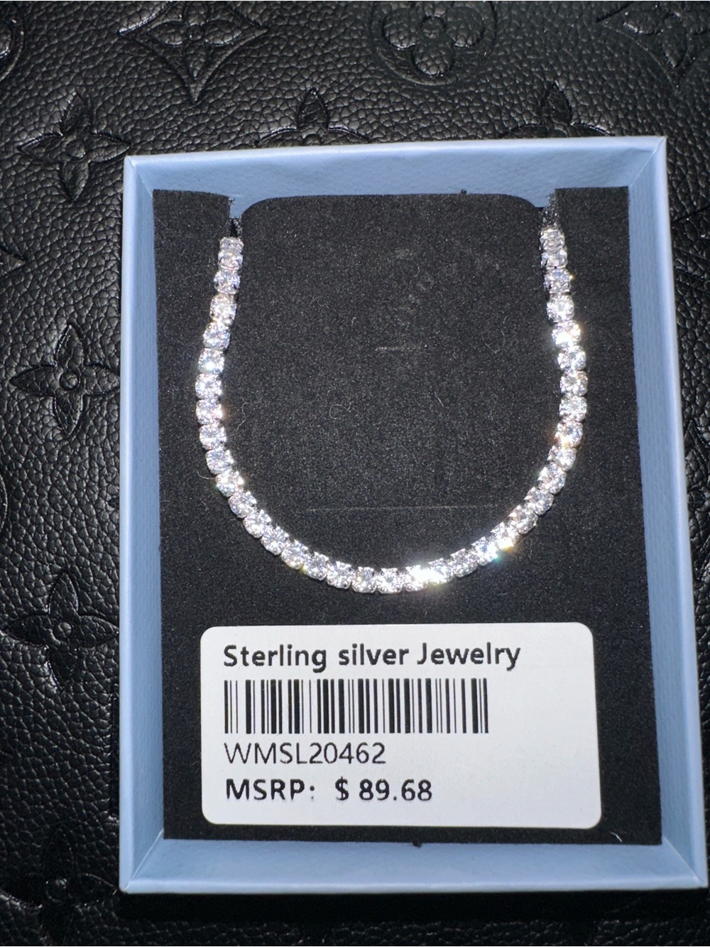Sterling Silver Cubic Zirconia Tennis Bracelet - Silver